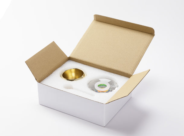 SGI Soka Gakkai compact bell set crystal glass