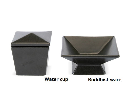 SGI Soka Gakkai altar set Black Porcelain