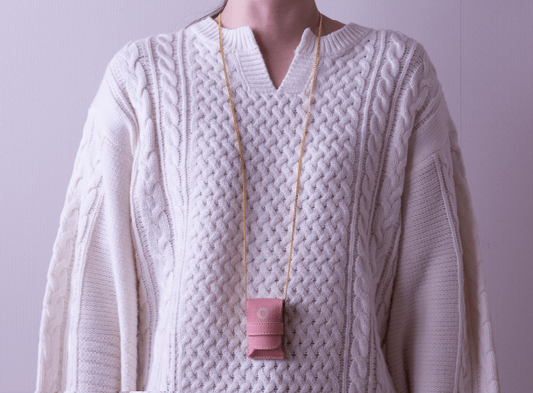 SGI Soka Gakkai omamori gohonzon artificial leather case Pink