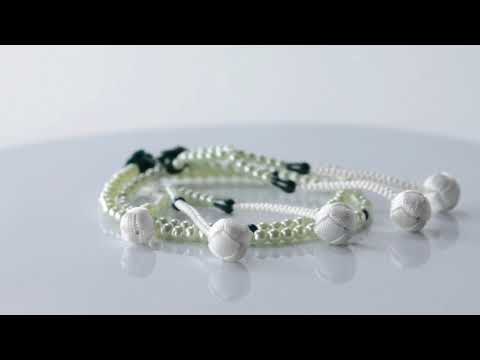 SGI Soka Gakkai Prayer beads S size Green Flower