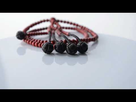 SGI Soka Gakkai Prayer beads camellia Red