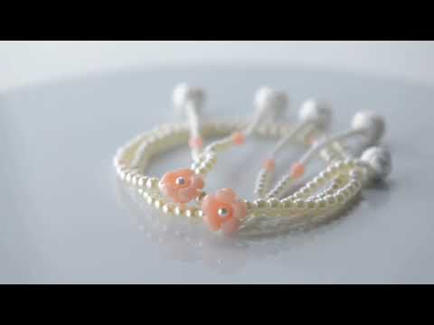 SGI Soka Gakkai Prayer beads S size Pink flower