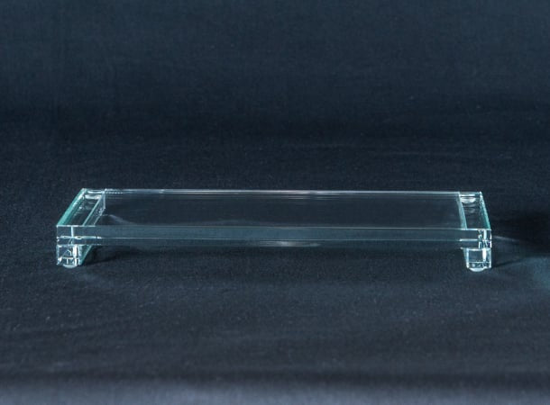 SGI Soka gakkai fruit glass plate