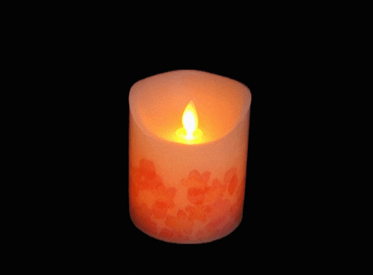 SGI Soka Gakkai LED candle with remote control Cherry Blossom