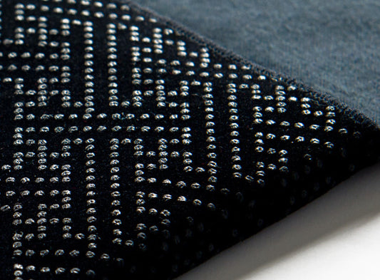 SGI Soka Gakkai Juzu Buddhist beads pouch Height 16㎝x width 10 ㎝ Black suede