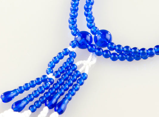 SGI Soka Gakkai Prayer beads M size Clear Blue