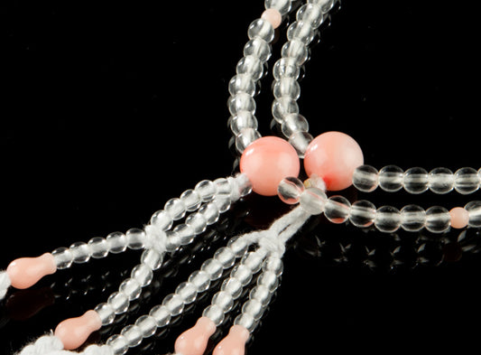 SGI Soka Gakkai Prayer beads S size Clear&Pink