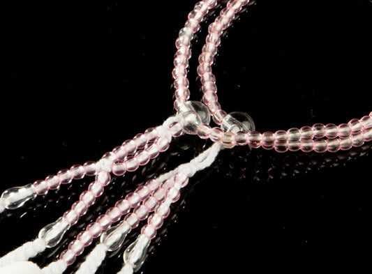 SGI Soka Gakkai Prayer beads SS size for kids Clear Pink
