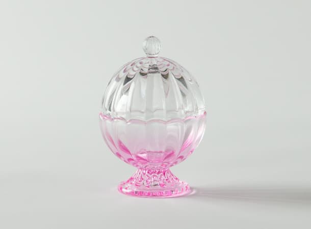 SGI Soka Gakkai Altar set Clearglass Pink
