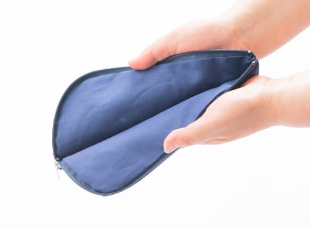 SGI Soka Gakkai prayer beads pouch Navy blue With SGI logo