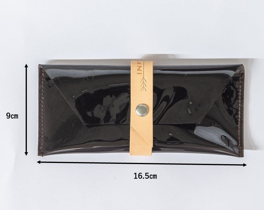 SGI Soka Gakkai Juzu Buddhist beads PVC material Pouch Brown Color - KONGODO SGI STORE