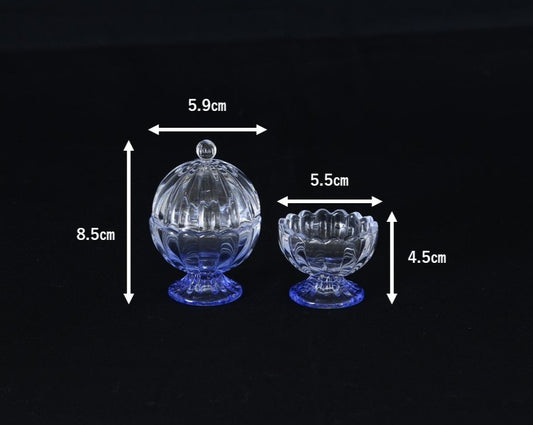 SGI Soka Gakkai Altar set Clearglass Blue