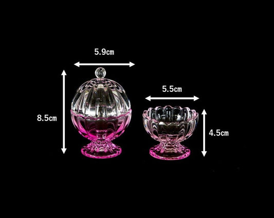 SGI Soka Gakkai Altar set Clearglass Pink