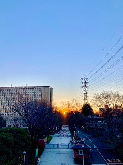 January 1, 2023: Scenery of Soka University (Hachioji, Tokyo)