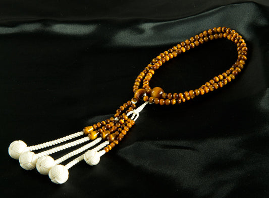 SGI Soka Gakkai prayer beads High-grade tiger-eye stone