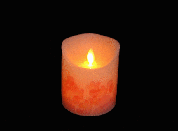 SGI Soka Gakkai  LED candle with remote control  Cherry  Blossom