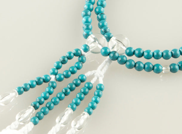SGI Soka Gakkai Prayer beads M size turquoise Blue