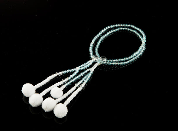 SGI Soka Gakkai Prayer beads SS size for kids Clear Blue