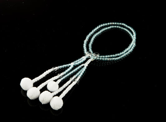 SGI Soka Gakkai Prayer beads SS size for kids Clear Blue