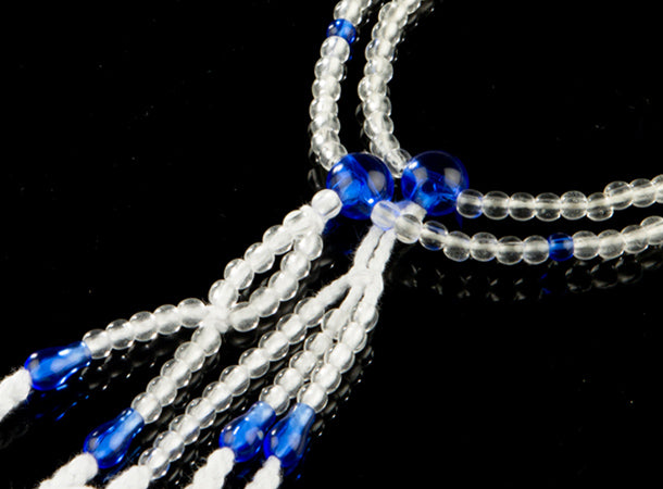 SGI Soka Gakkai Prayer beads SS size for kids Clear＆Blue