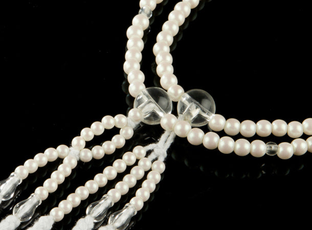 SGI Soka Gakkai Prayer beads S size white Pearl Color