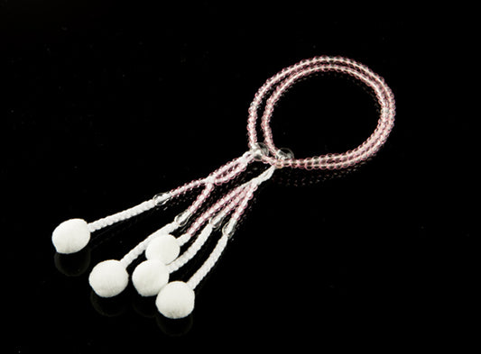 SGI Soka Gakkai Prayer beads SS size for kids Clear Pink