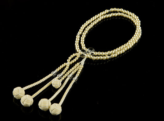 SGI Soka Gakkai Prayer beads S size yellow Pearl Color