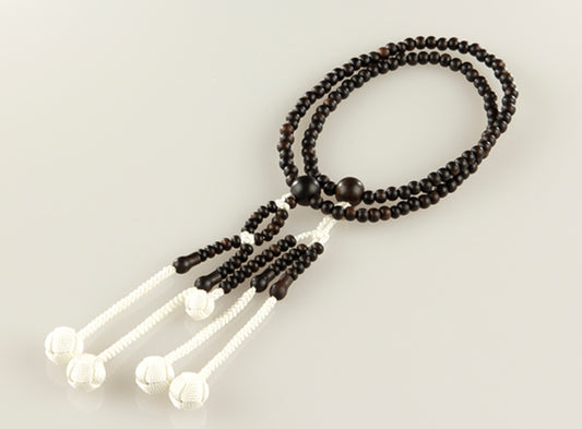 SGI  Soka Gakkai  Prayer beads【Ebony】 hachiyo logo included　