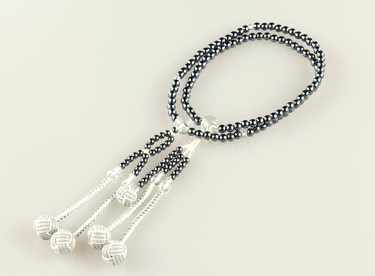 SGI Soka Gakkai  Prayer beads 【S】size  Abs resin Black Pearl Color　