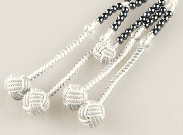 SGI Soka Gakkai  Prayer beads 【S】size  Abs resin Black Pearl Color　