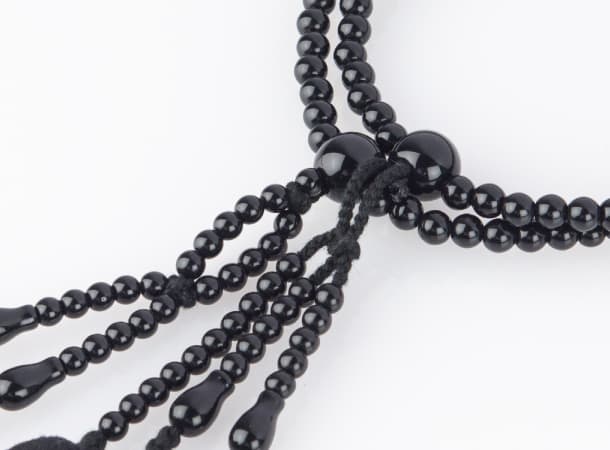 SGI Soka Gakkai  Prayer beads M size Black beads & black bunch