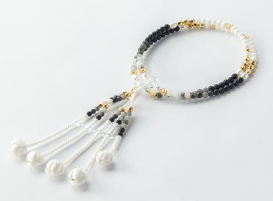 SGI Soka Gakkai Prayer beads S size colorful mix Black
