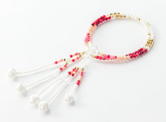 SGI Soka Gakkai Prayer beads S size colorful mix Red