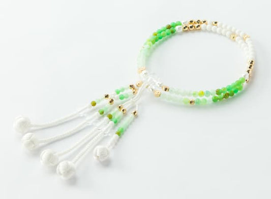 SGI Soka Gakkai Prayer beads S size colorful mix Green