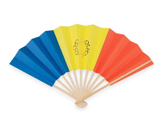 SGI Soka Gakkai  Three colors Folding fan