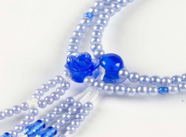 SGI  Soka Gakkai Prayer beads 【S】size Blue Rose
