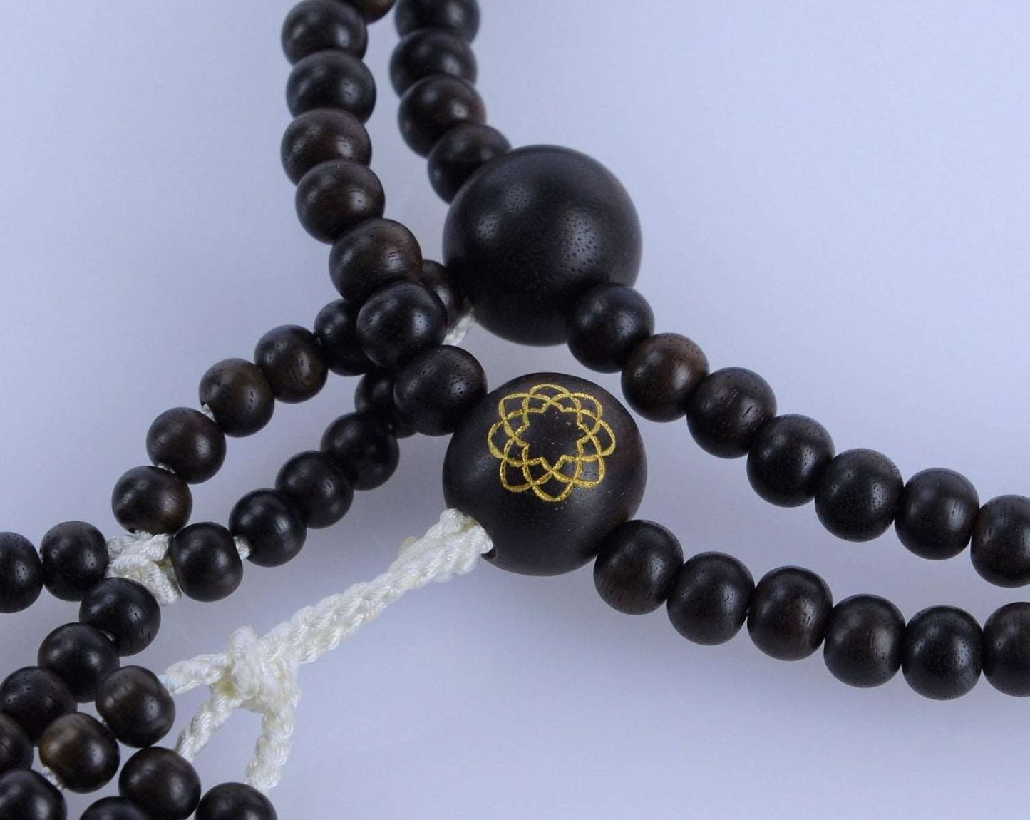 SGI Soka Gakkai Buddhist Prayer beads wooden Ebony