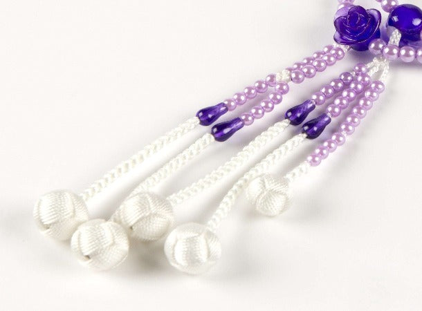 SGI Soka Gakkai Prayer beads S size Purple Rose