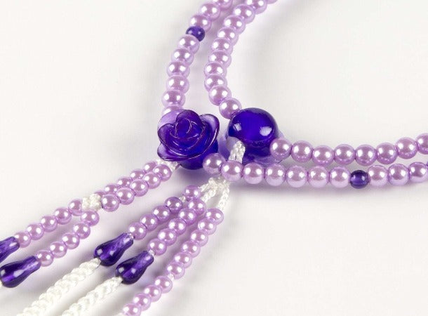 SGI Soka Gakkai Prayer beads S size Purple Rose
